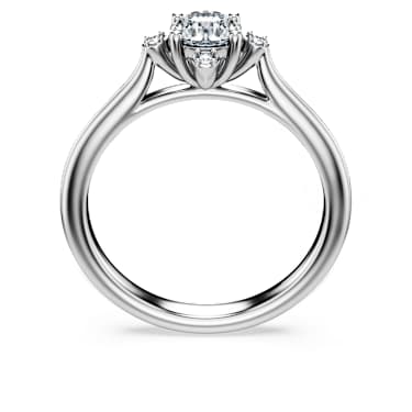 Anillo Galaxy Diamantes creados en laboratorio peso total de 0 5 quilate Talla redonda Oro blanco de 14 quilates